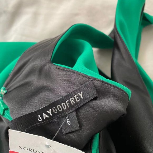 NWT Jay Godfrey green party dress size 6 - Picture 4 of 5